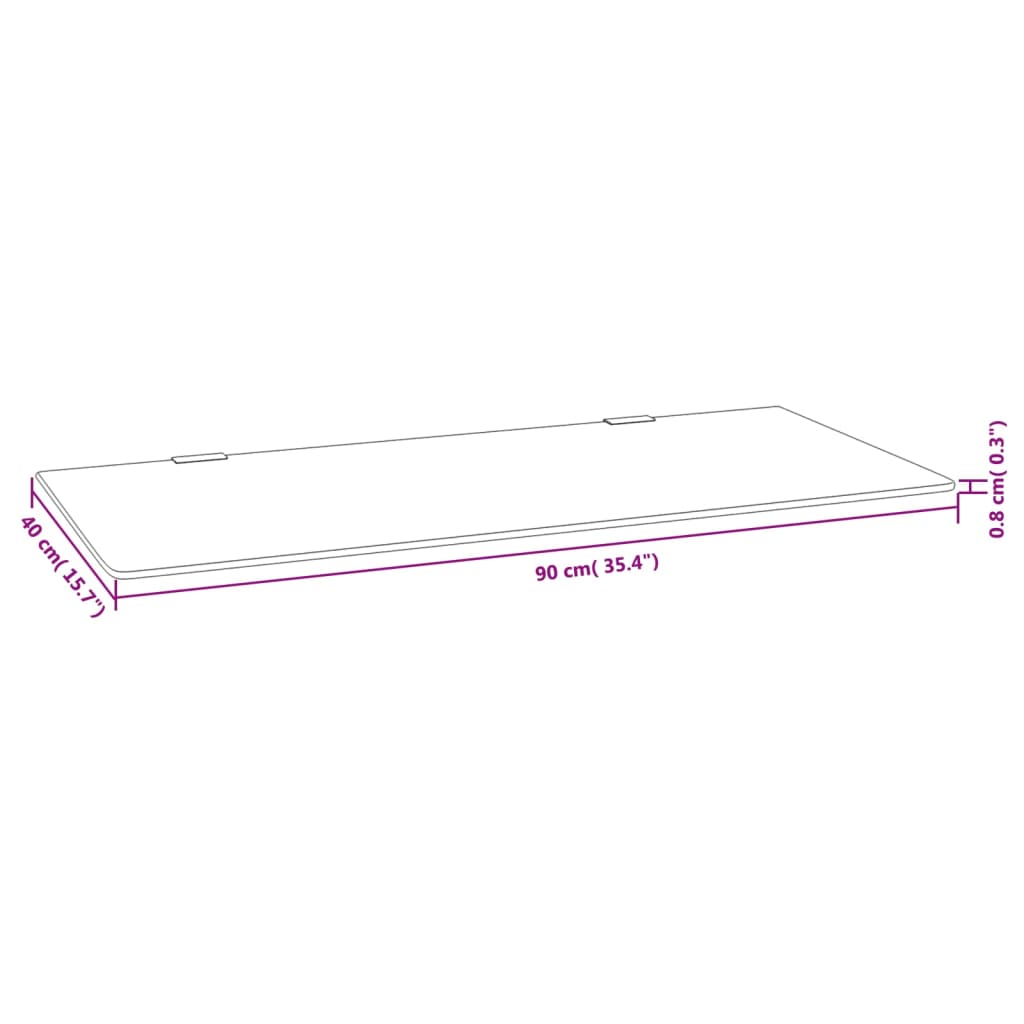 Wall-mounted urinal partition, 90x40cm, glass