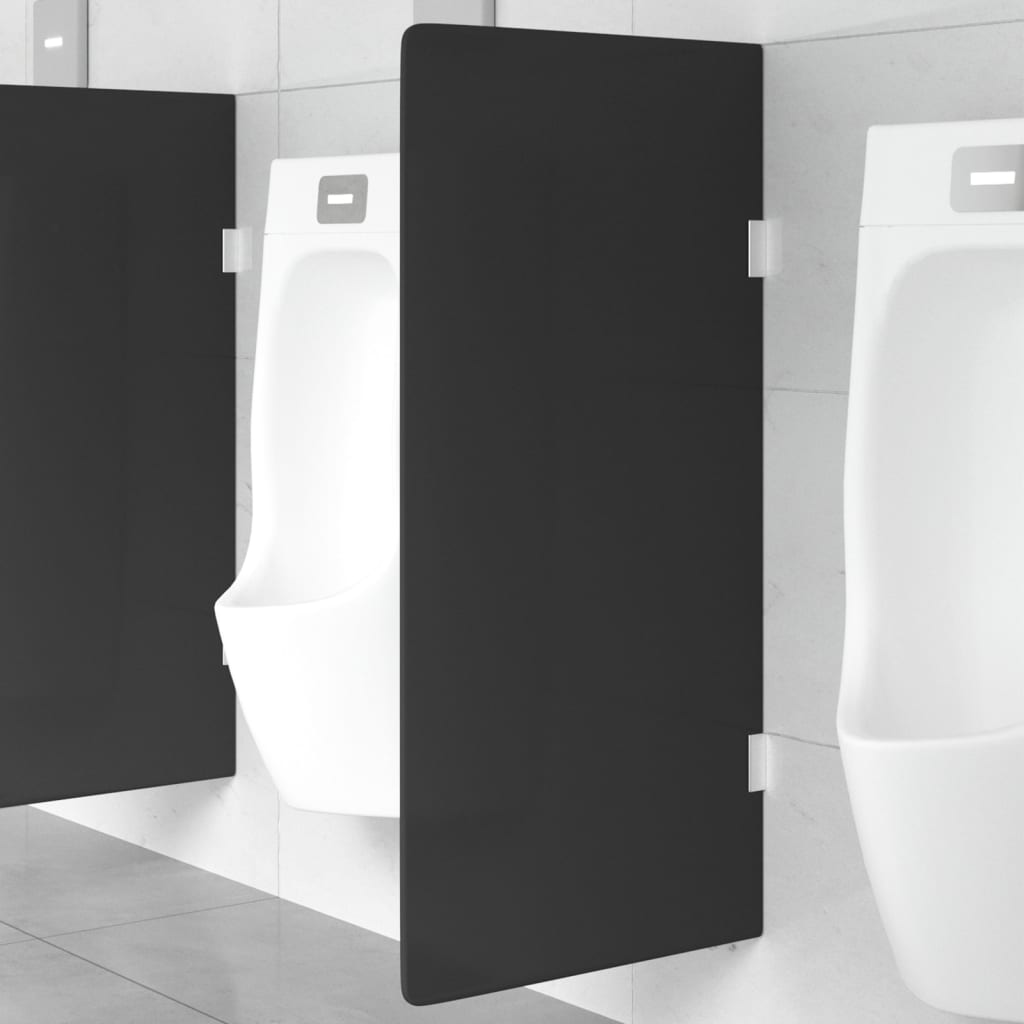 Wall-mounted urinal partition, 90x40cm, glass
