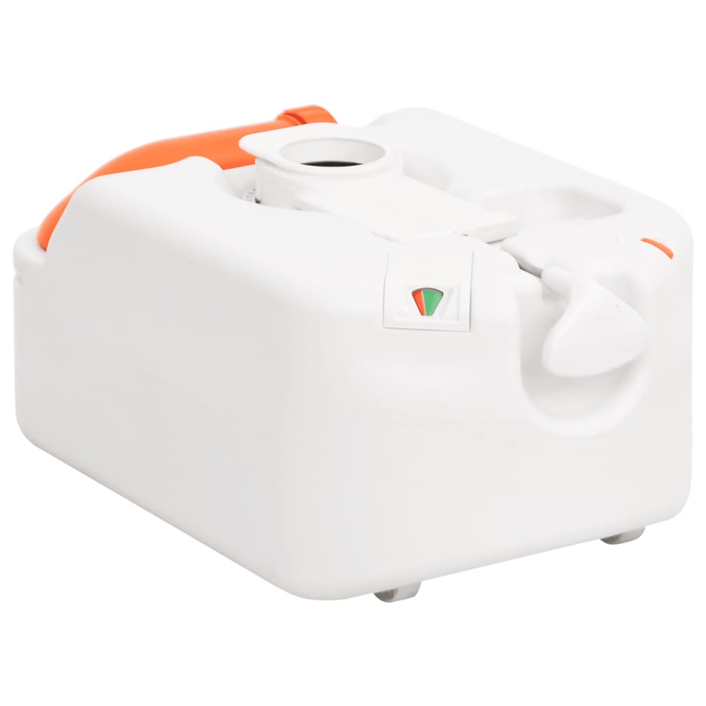 Integruotas stovyklavimo tualetas, baltas, 24+17l, HDPE/plienas