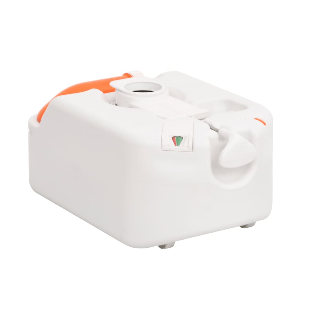 Integrated camping toilet, white, 24+17l, HDPE/PP