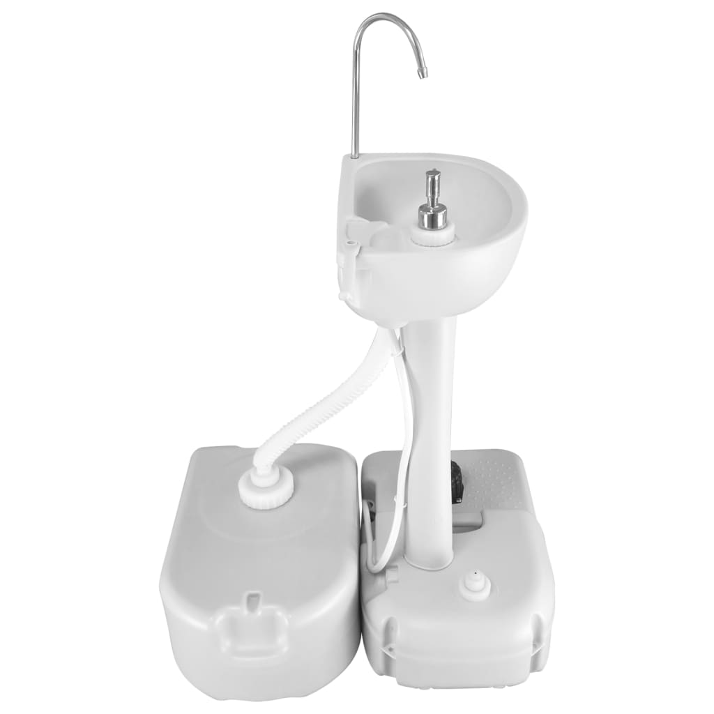 Portable water tank with adapter, grey, 24l