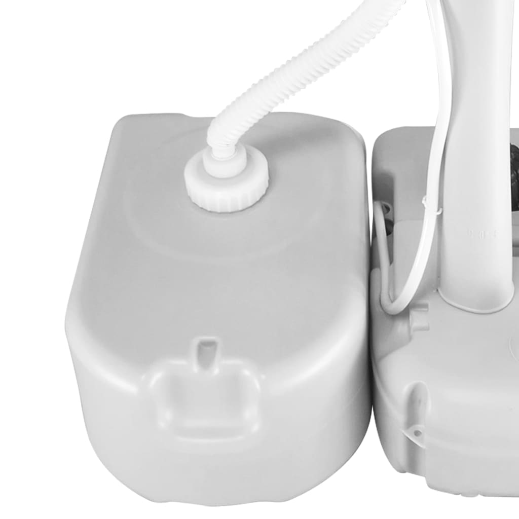 Portable water tank with adapter, grey, 24l