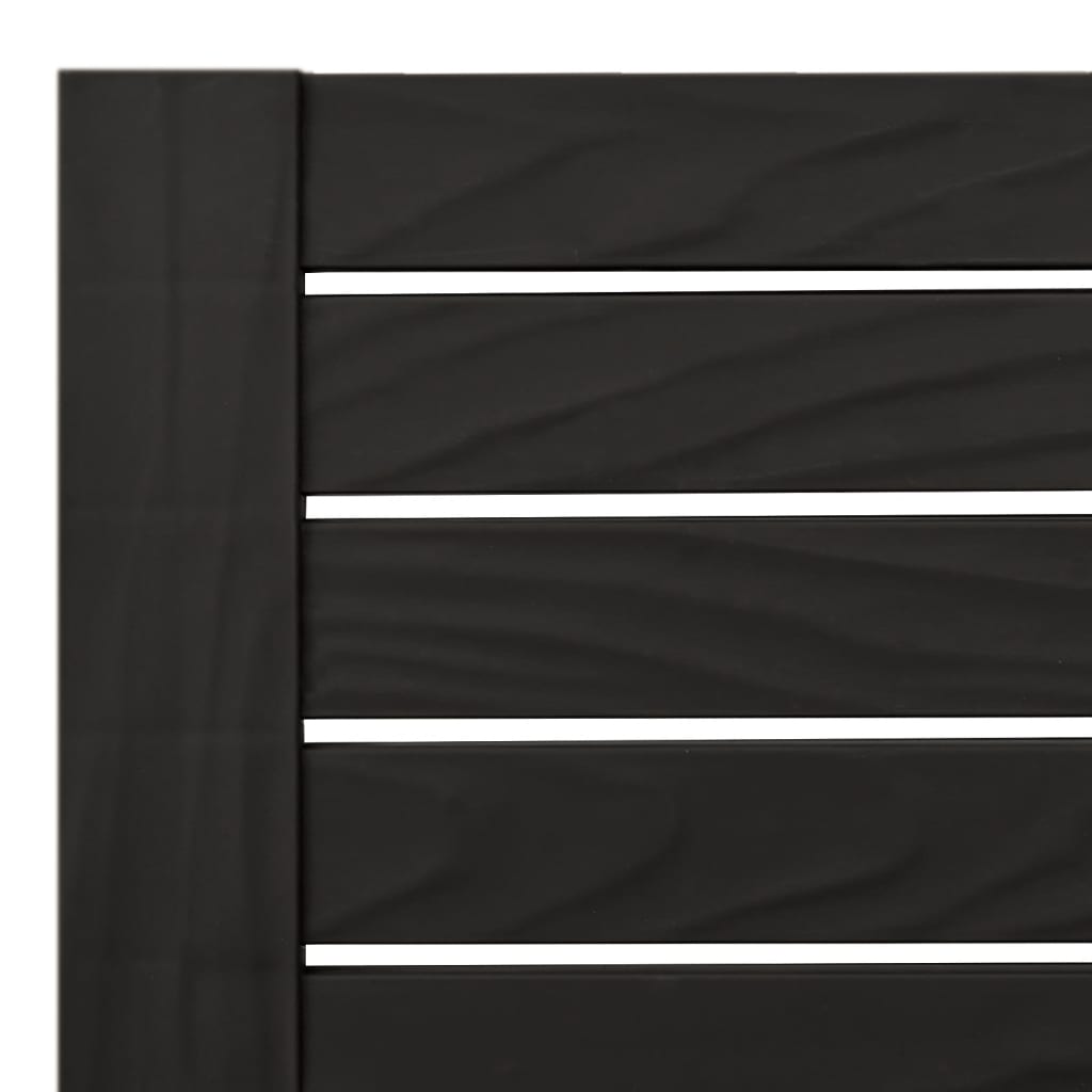 Saulės gultai, 2vnt., juodi, 155x58x83cm, polipropilenas