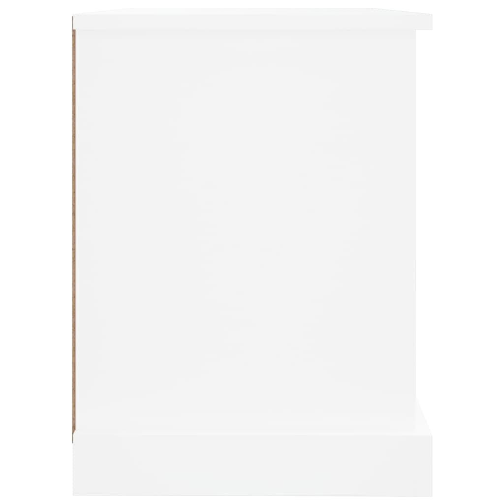 TV skapītis, balts, 73x35,5x47,5cm, apstrādāta koksne