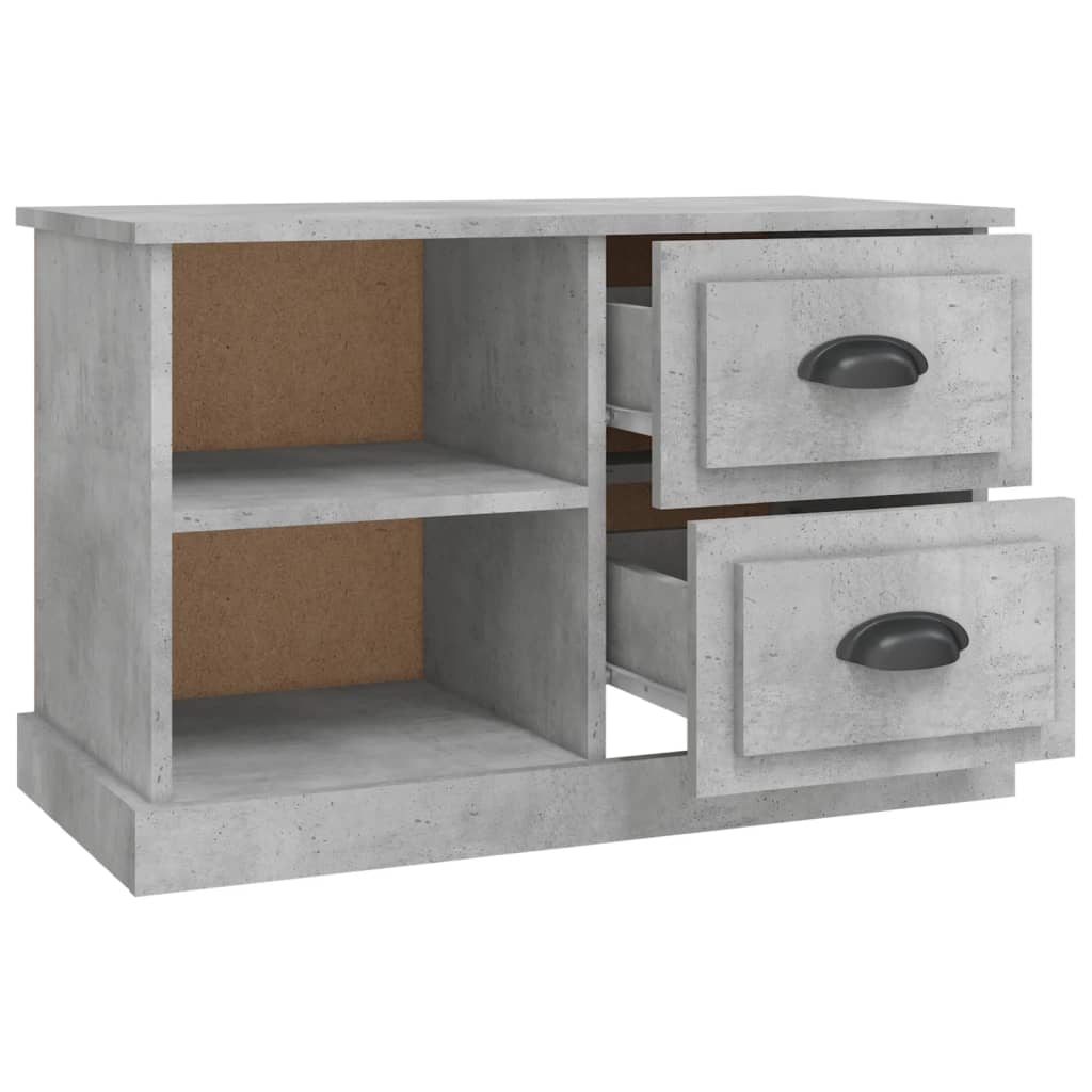 TV cabinet, concrete grey, 73x35.5x47.5cm, wood