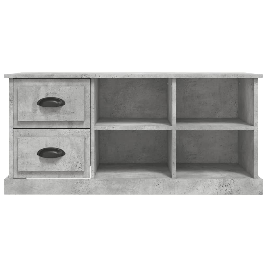 TV stand, concrete grey, 102x35.5x47.5cm, wood