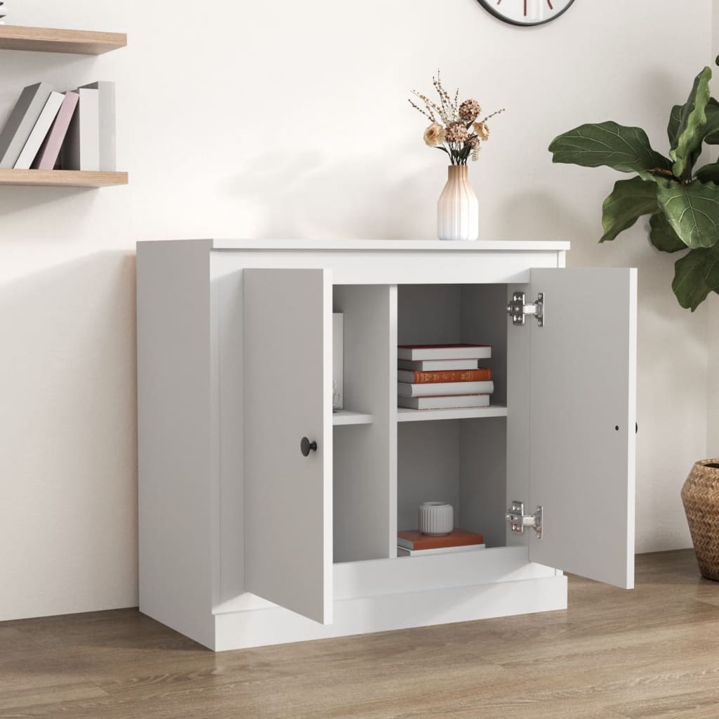 Sideboard, white, 70x35.5x67.5cm, engineered wood