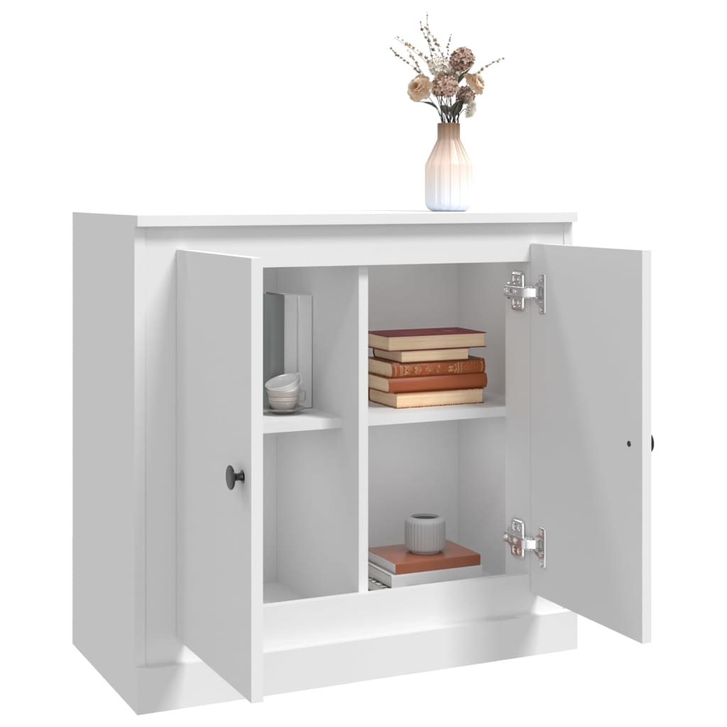 Sideboard, white, 70x35.5x67.5cm, engineered wood