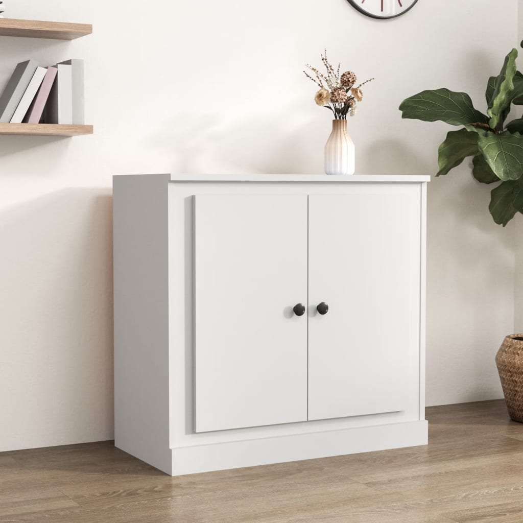 Sideboard, white, 70x35.5x67.5cm, engineered wood
