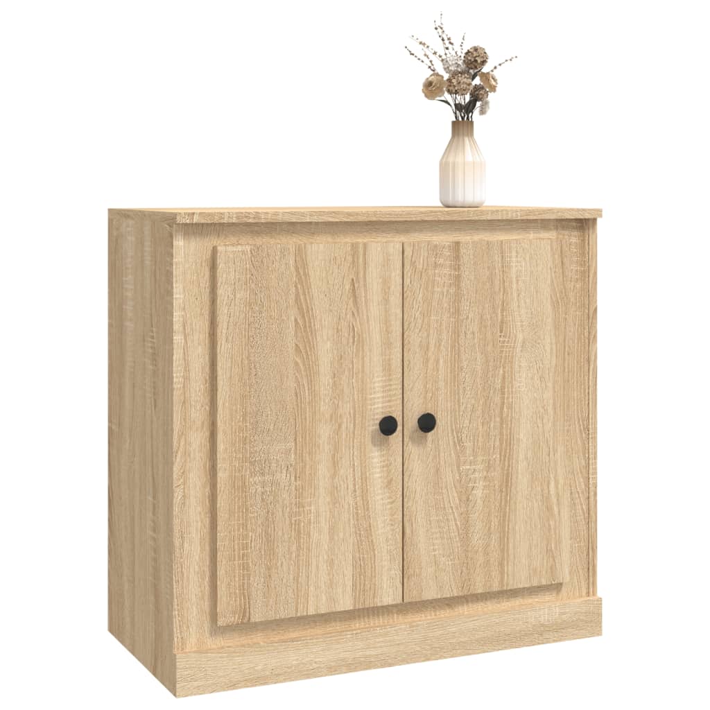 Side cabinet, oak, 70x35.5x67.5cm, engineered wood