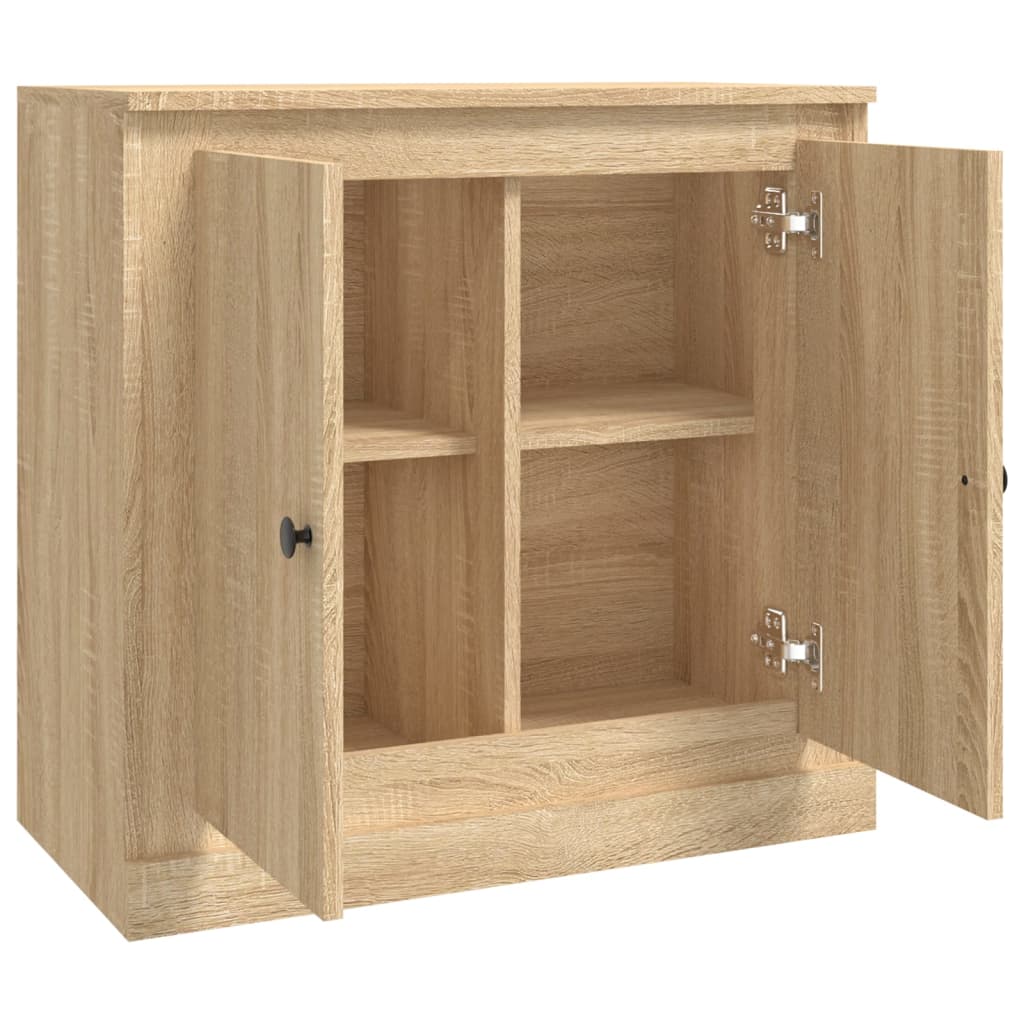Side cabinet, oak, 70x35.5x67.5cm, engineered wood