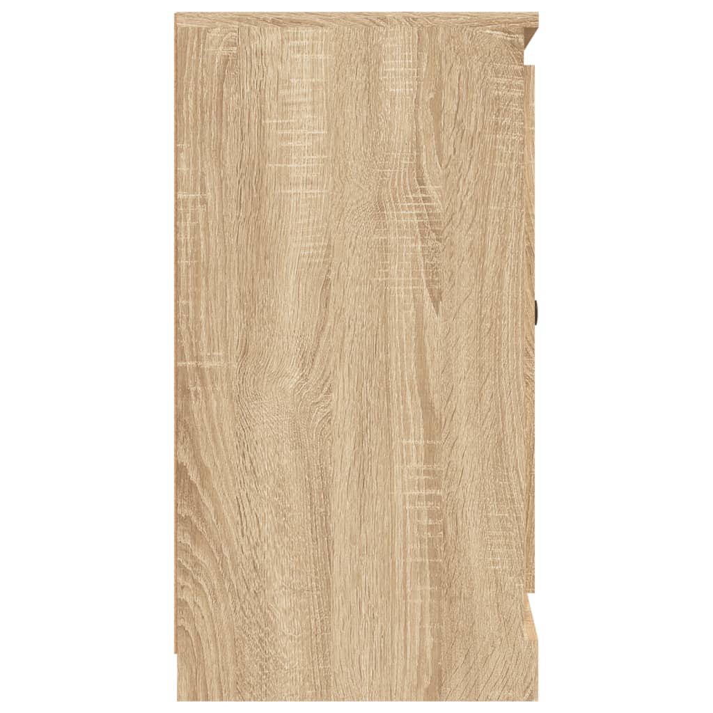 Side cabinet, oak, 70x35.5x67.5cm, engineered wood