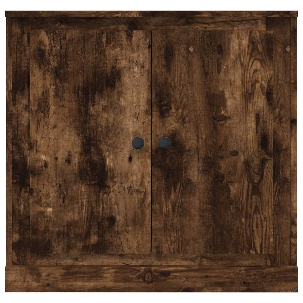 Side cabinet, smoked oak, 70x35.5x67.5cm, wood