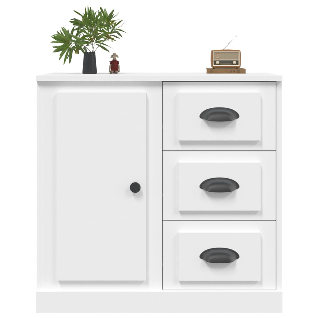 Sideboard, white, 70x35.5x67.5cm, engineered wood