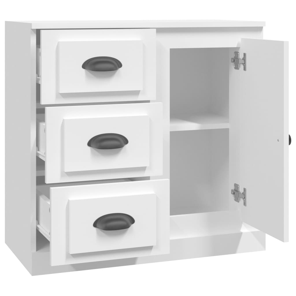 Sideboard, white, 70x35.5x67.5cm, engineered wood