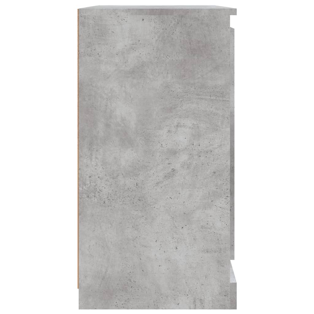 Šoninė spintelė, betono pilka, 70x35,5x67,5cm, apdirbta mediena