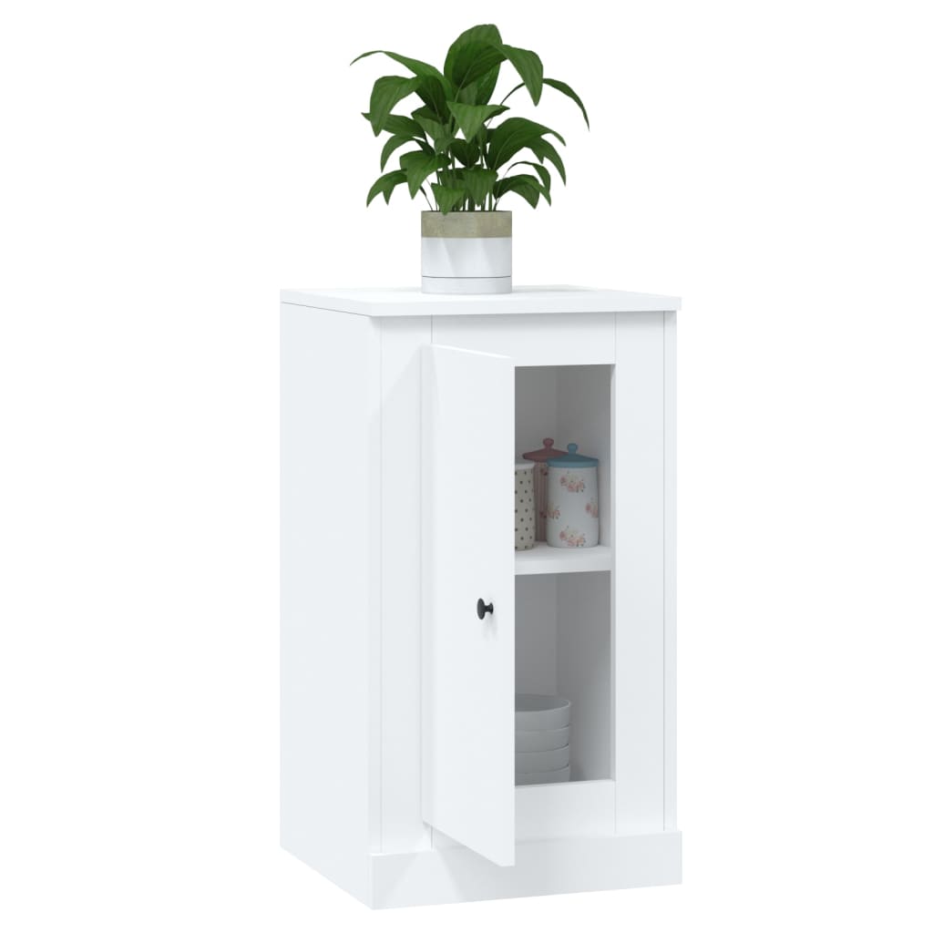 Side cabinet, white, 37.5x35.5x67.5cm, engineered wood