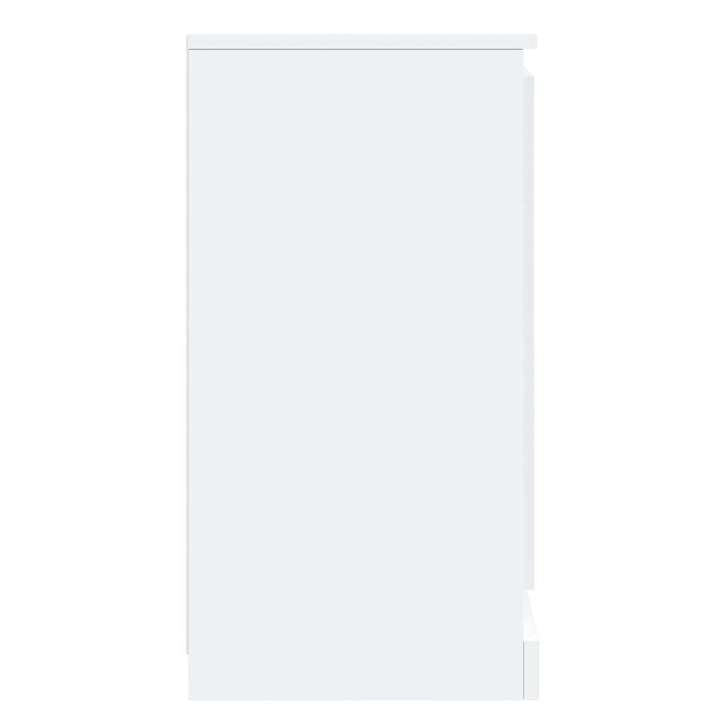 Side cabinet, white, 37.5x35.5x67.5cm, engineered wood