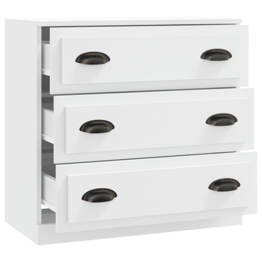 Sideboard, white, 70x35.5x67.5cm, engineered wood