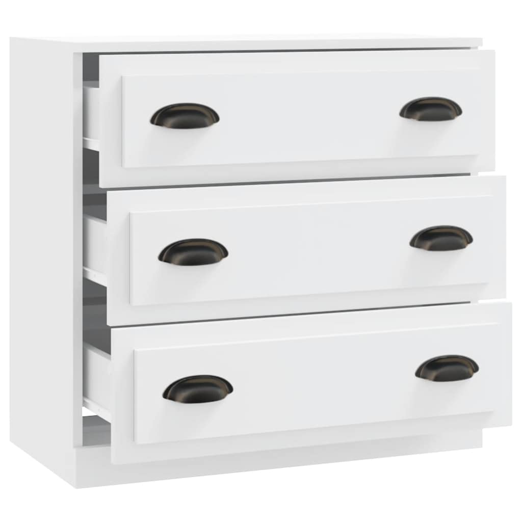 Sideboard, white, 70x35.5x67.5cm, engineered wood