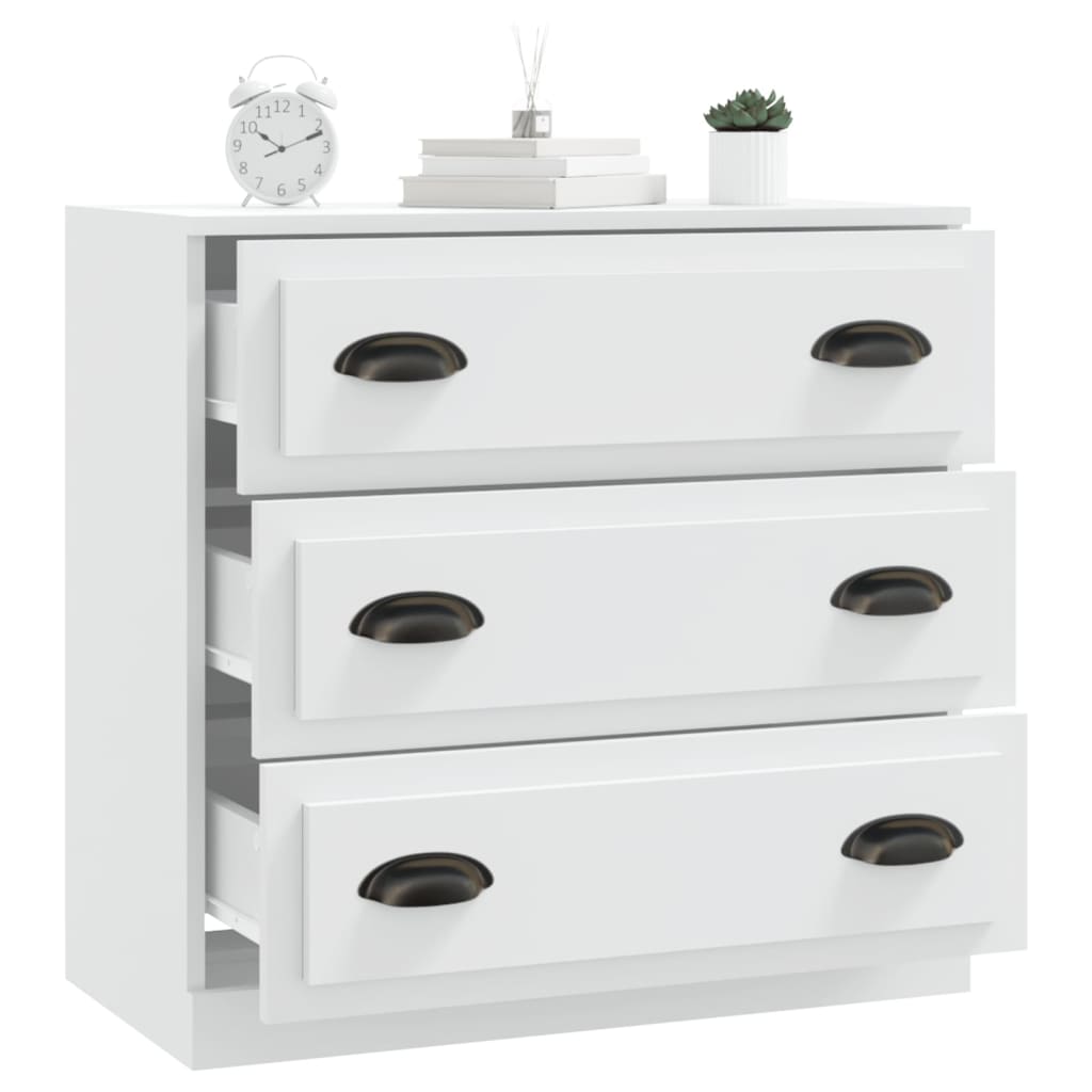 Sideboard, white, 70x35.5x67.5cm, engineered wood