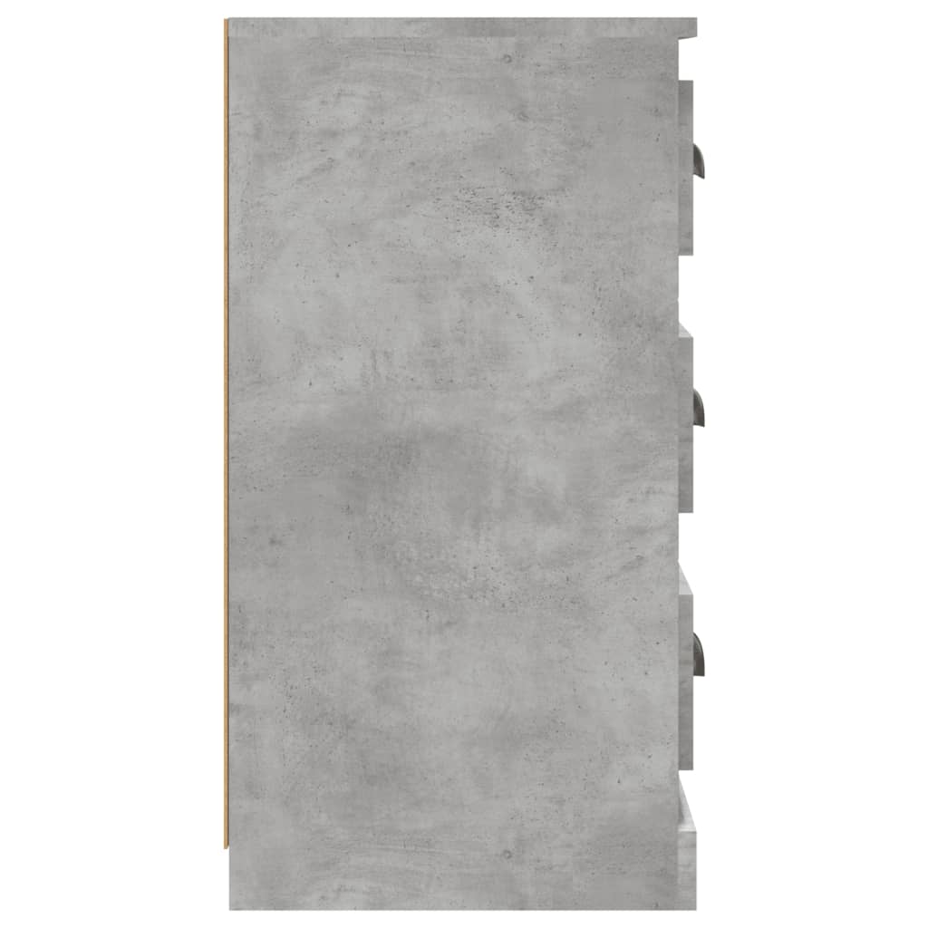 Šoninė spintelė, betono pilka, 70x35,5x67,5cm, apdirbta mediena