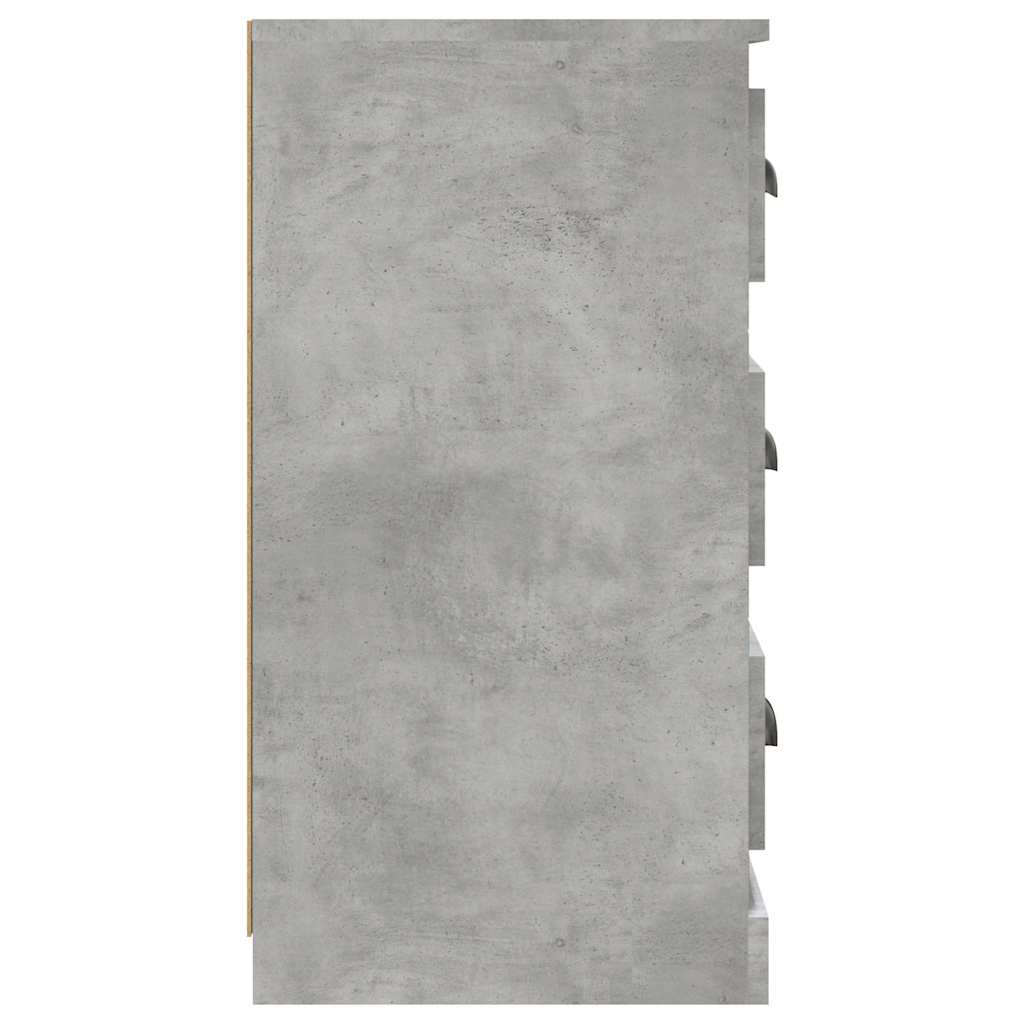Šoninė spintelė, betono pilka, 70x35,5x67,5cm, apdirbta mediena