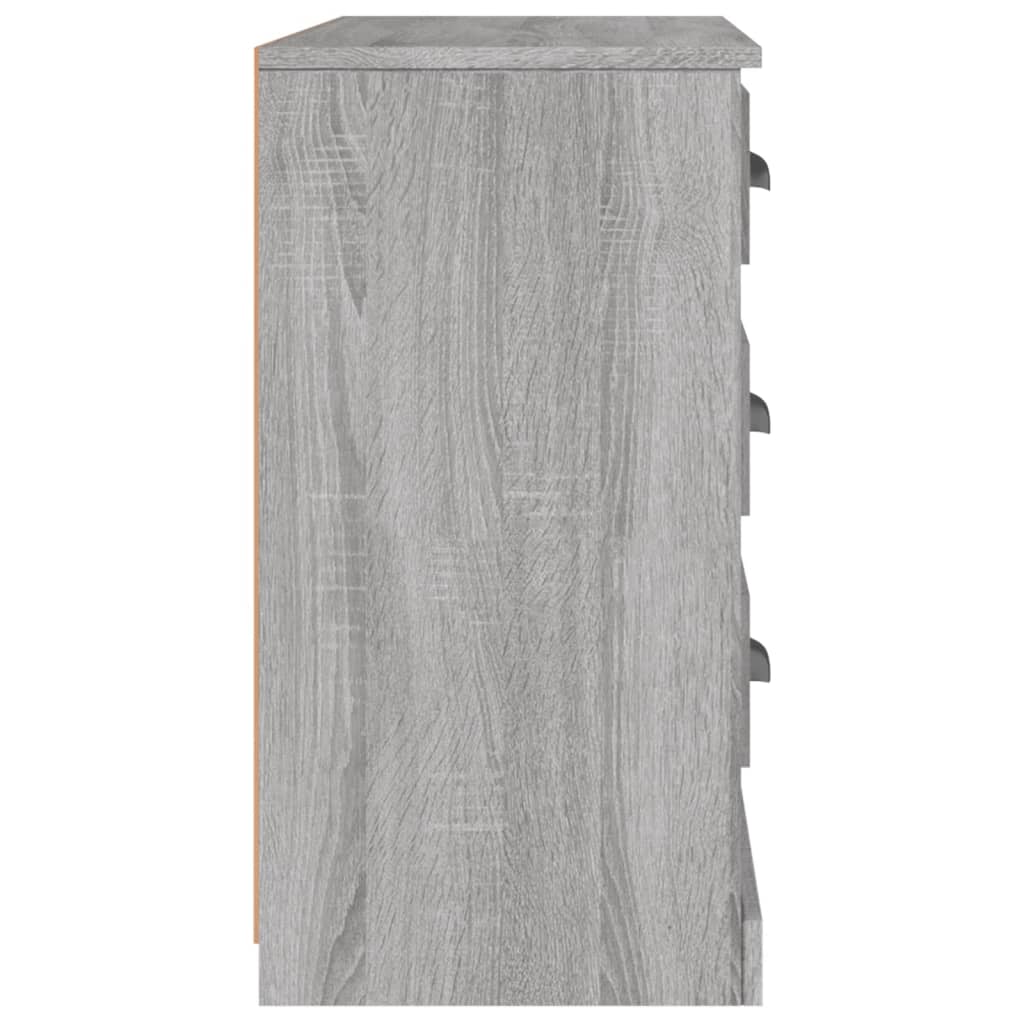 Sideboard, grey oak, 104.5x35.5x67.5cm, wood