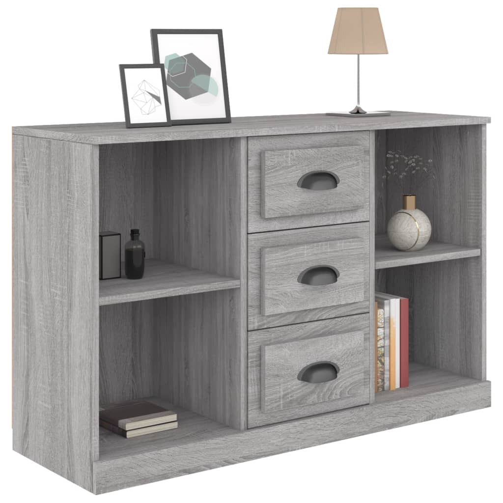 Sideboard, grey oak, 104.5x35.5x67.5cm, wood