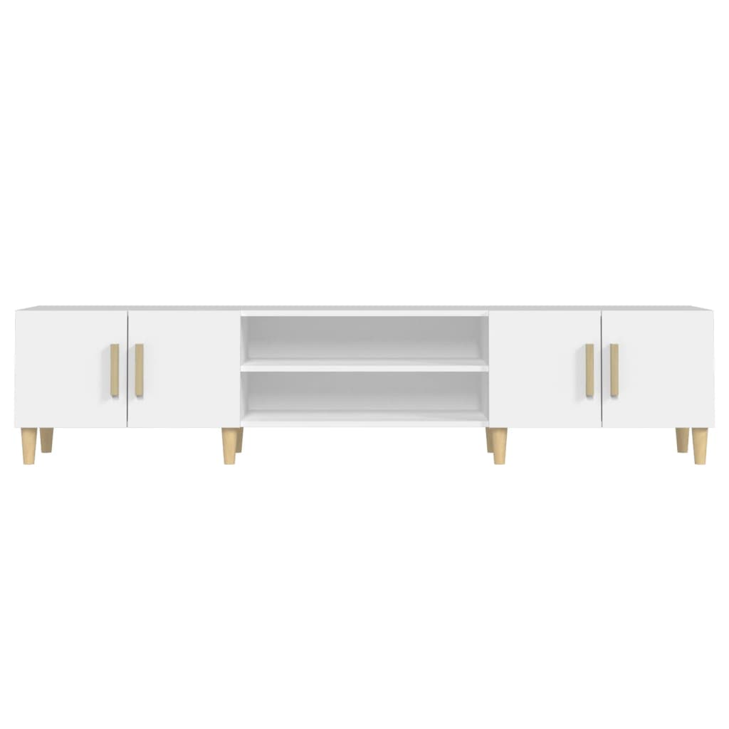 TV stand, white, 180x31.5x40cm, engineered wood