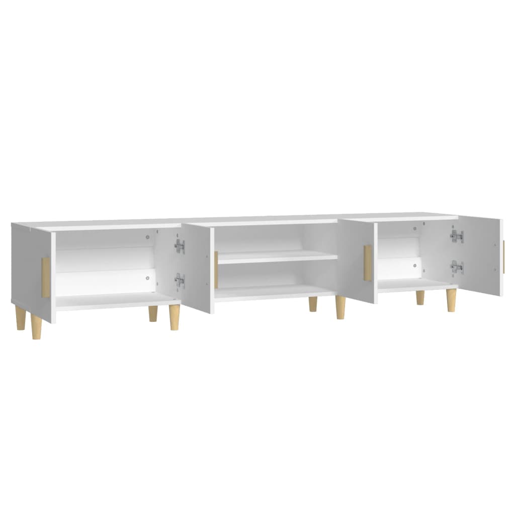 TV stand, white, 180x31.5x40cm, engineered wood