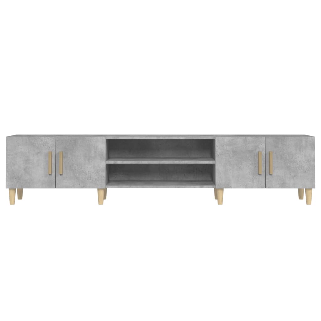 TV unit, concrete grey, 180x31.5x40cm, wood
