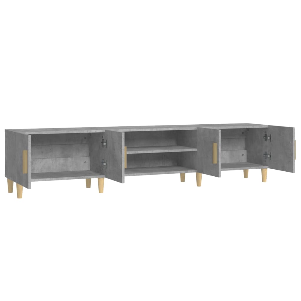 TV unit, concrete grey, 180x31.5x40cm, wood