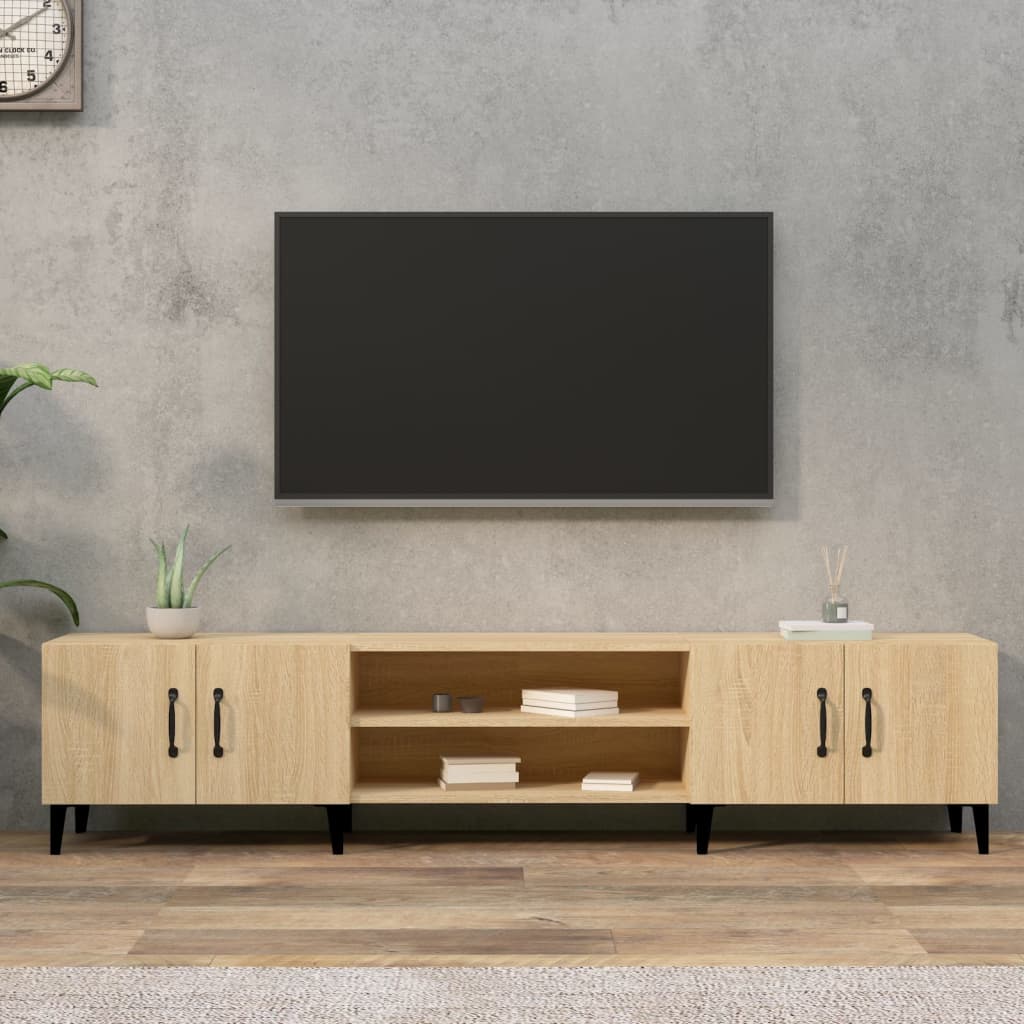 TV skapītis, ozols, 180x31,5x40cm, apstrādāta koksne