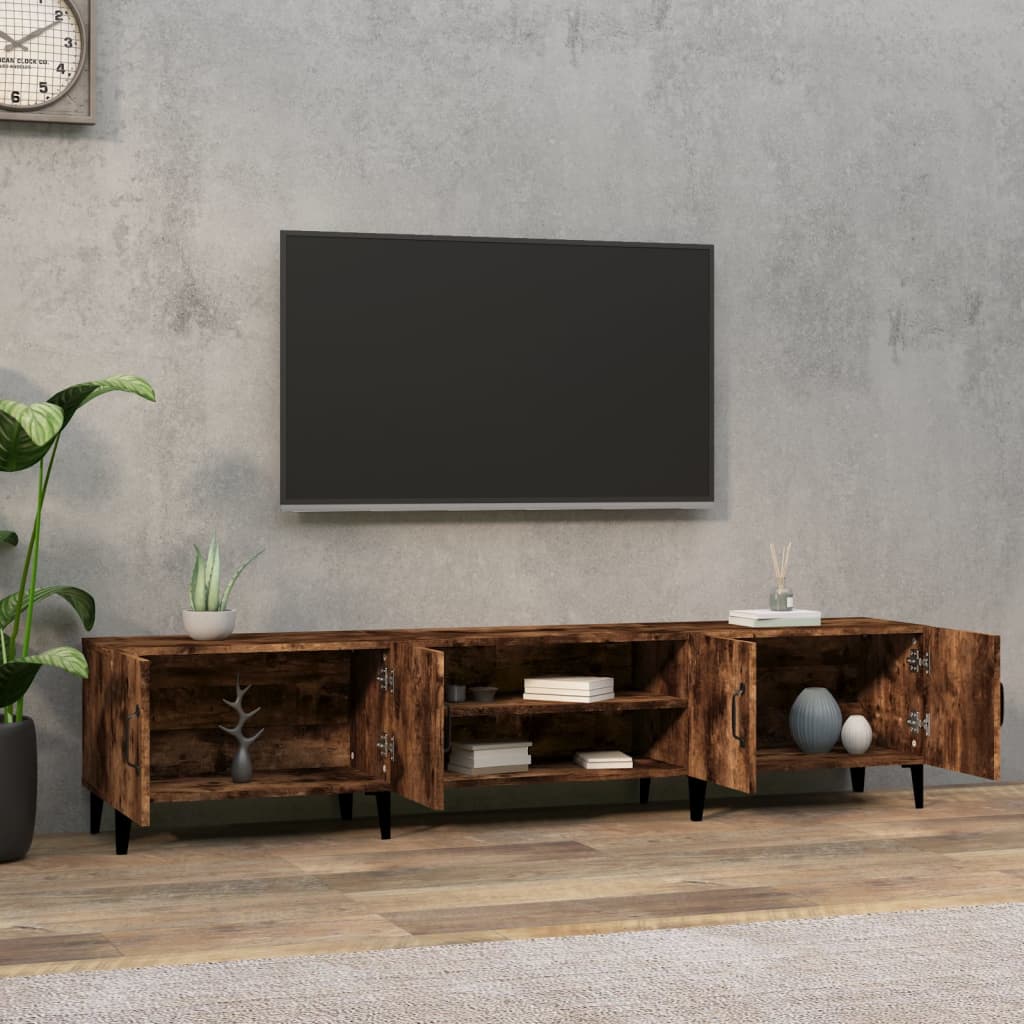TV cabinet, smoke oak, 180x31.5x40cm, wood