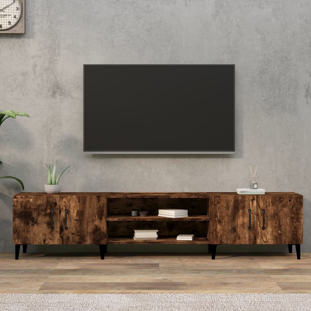 TV cabinet, smoke oak, 180x31.5x40cm, wood