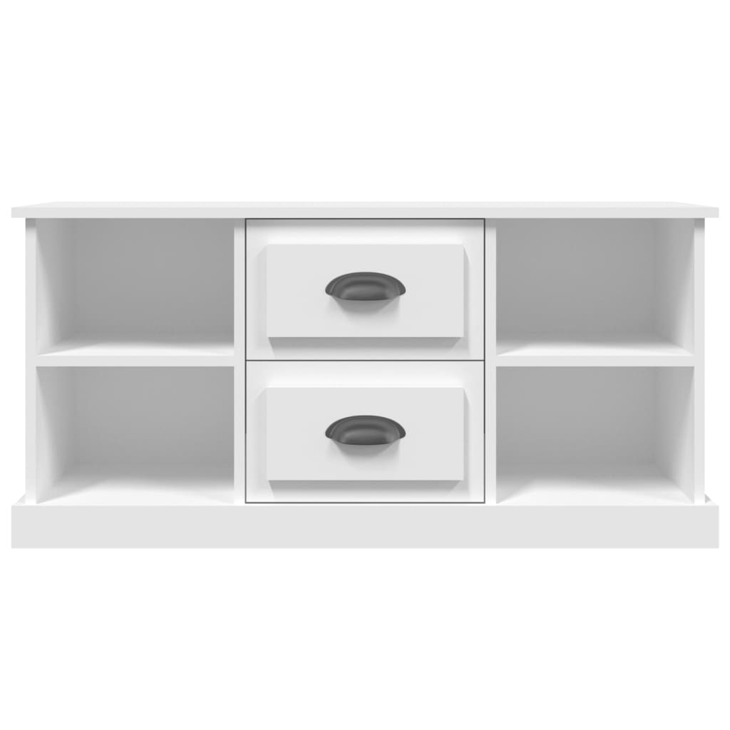 TV cabinet, white, 99.5x35.5x48cm, engineered wood