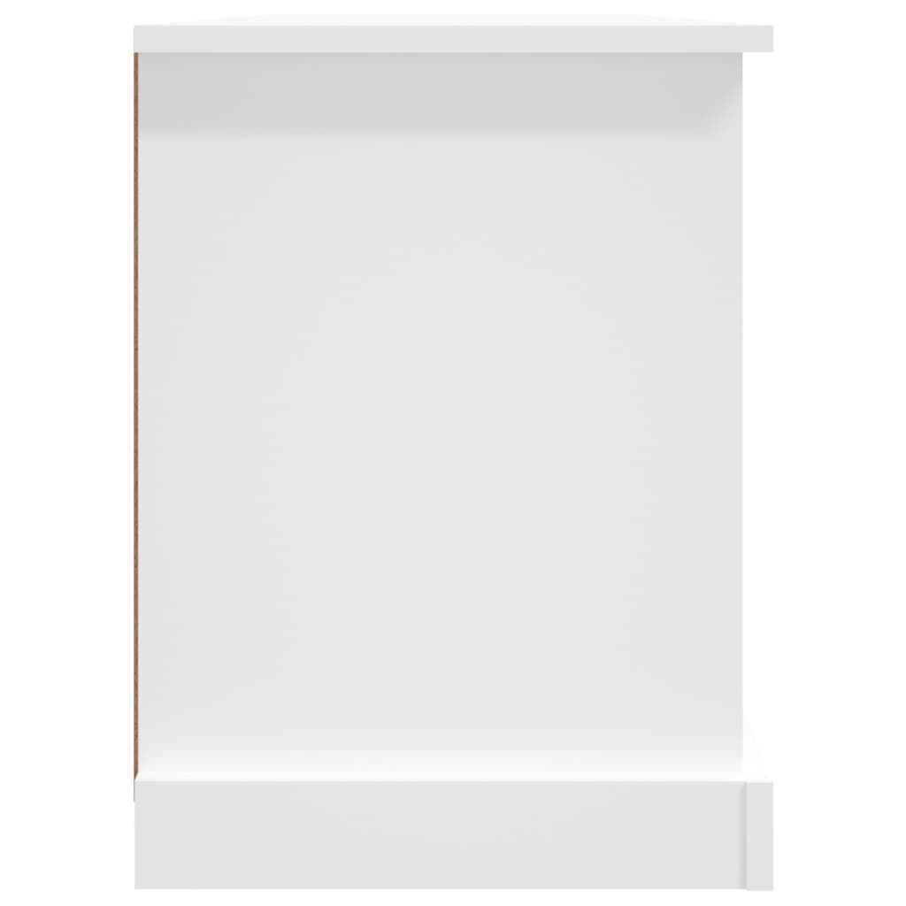 TV cabinet, white, 99.5x35.5x48cm, engineered wood