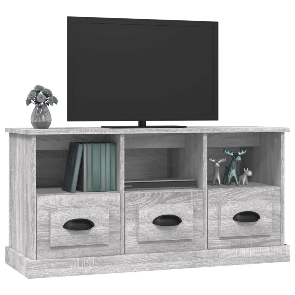 TV skapītis, pelēks ozols, 100x35x50cm, koks