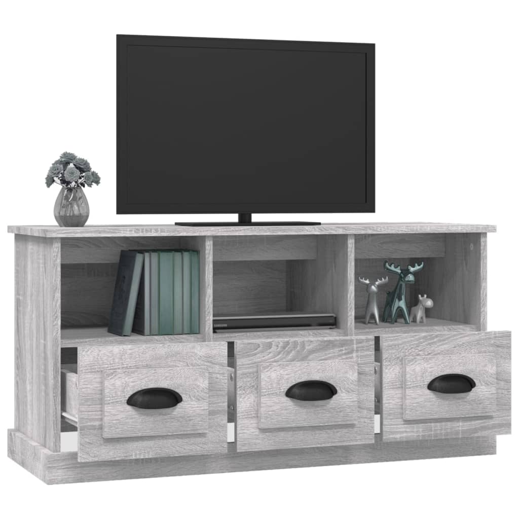 TV skapītis, pelēks ozols, 100x35x50cm, koks