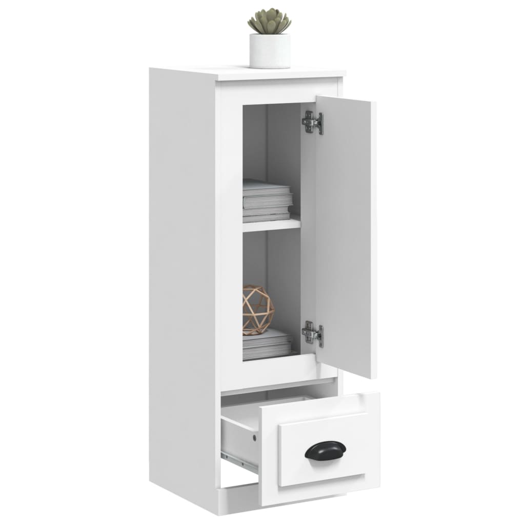 Chest of drawers, white, 36x35.5x103.5cm, engineered wood