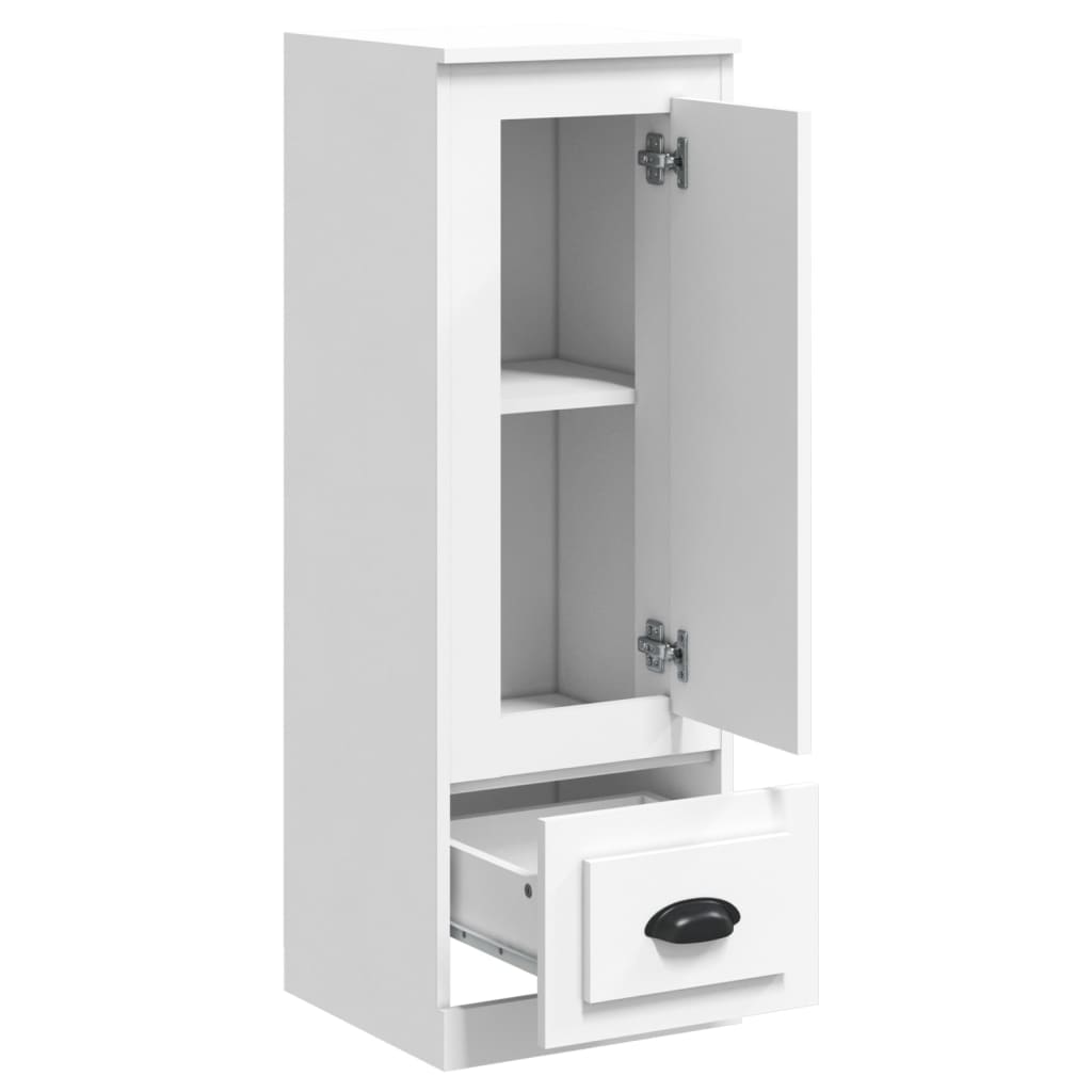 Chest of drawers, white, 36x35.5x103.5cm, engineered wood