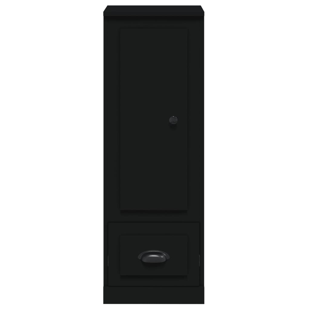 Chest of drawers, black, 36x35.5x103.5cm, engineered wood