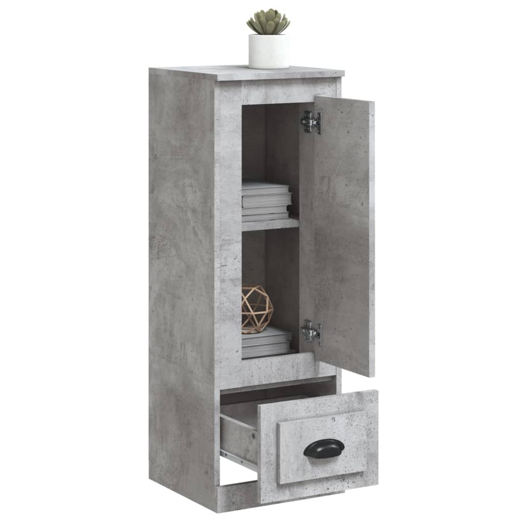 Chest of drawers, concrete grey, 36x35.5x103.5cm, engineered wood