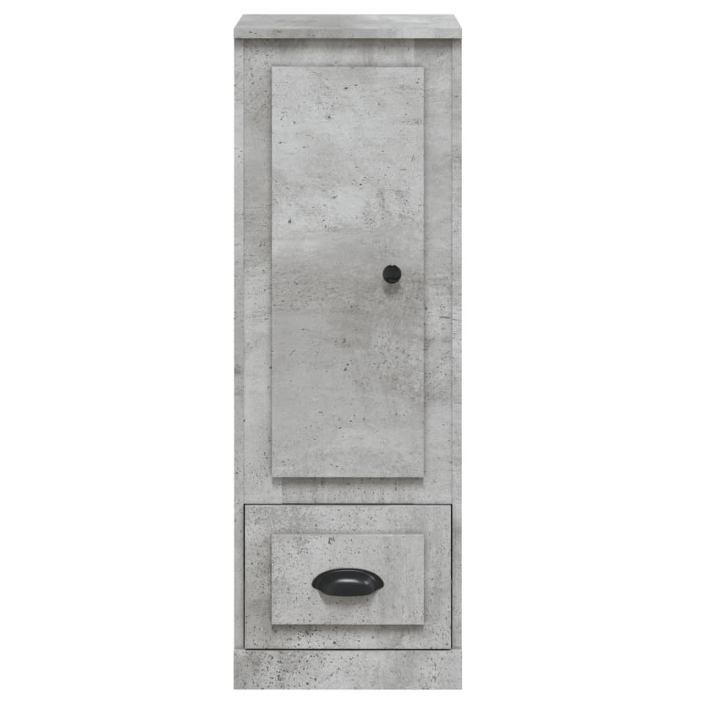 Chest of drawers, concrete grey, 36x35.5x103.5cm, engineered wood