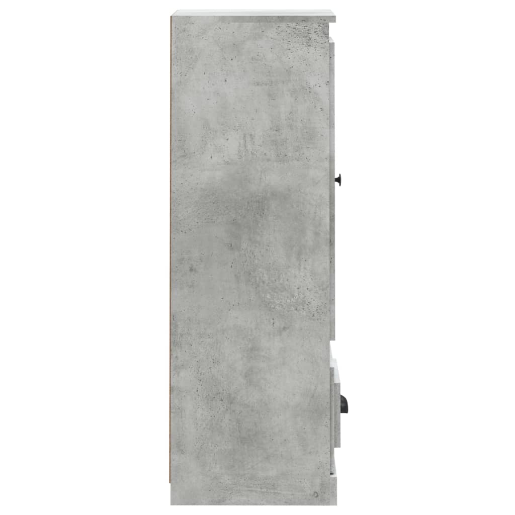 Chest of drawers, concrete grey, 36x35.5x103.5cm, engineered wood