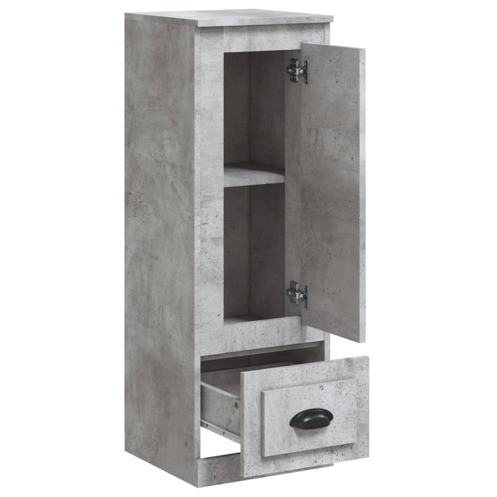 Chest of drawers, concrete grey, 36x35.5x103.5cm, engineered wood