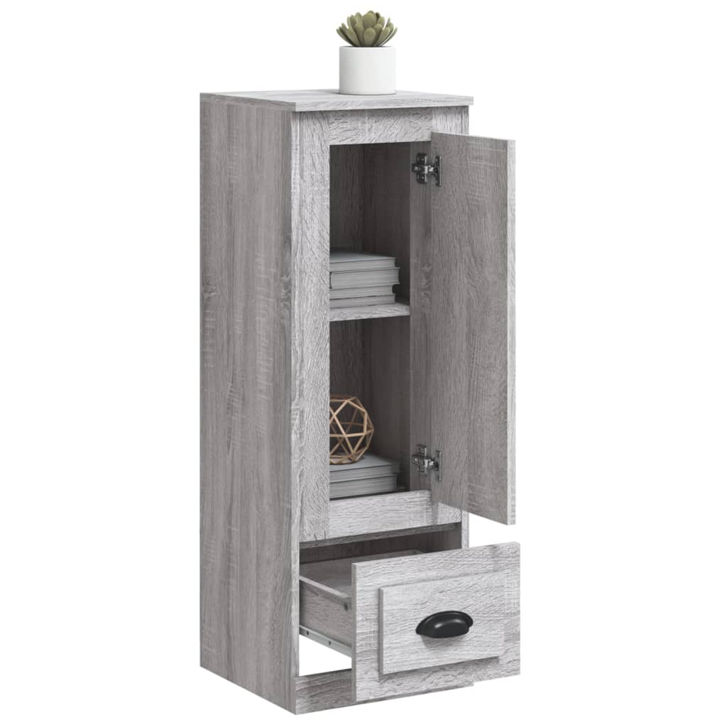 Chest of drawers, gray oak, 36x35.5x103.5cm, engineered wood