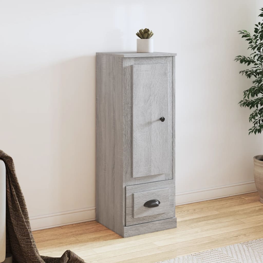 Chest of drawers, gray oak, 36x35.5x103.5cm, engineered wood