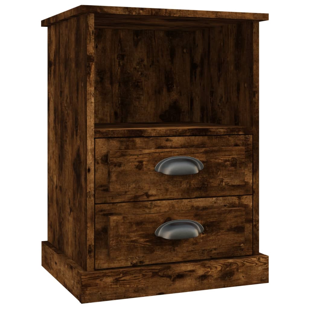 Bedside tables, 2 pcs, smoky oak color, 43x36x60cm